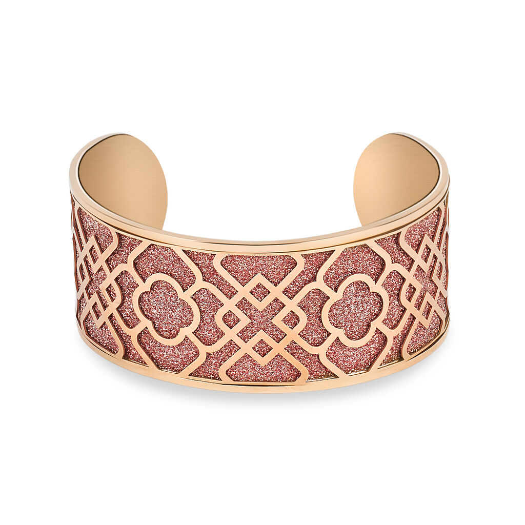 Bangle Lady Shine Acciaio Rosa - Bracciali Rigidi Donna | Stroili