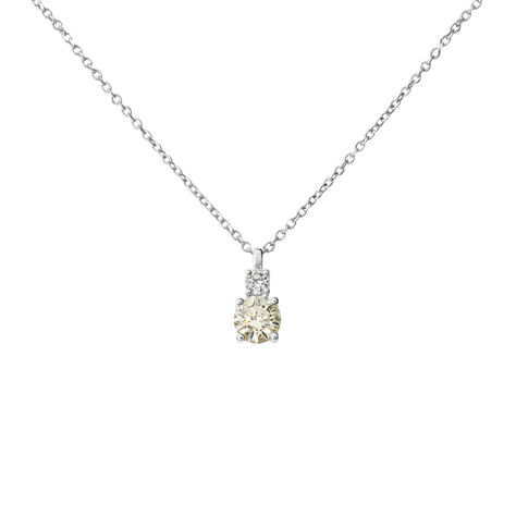 Collana Doppio Punto Luce Diamade Oro Bianco Diamante Lab-Grown - Collane Punto Luce Donna | Stroili