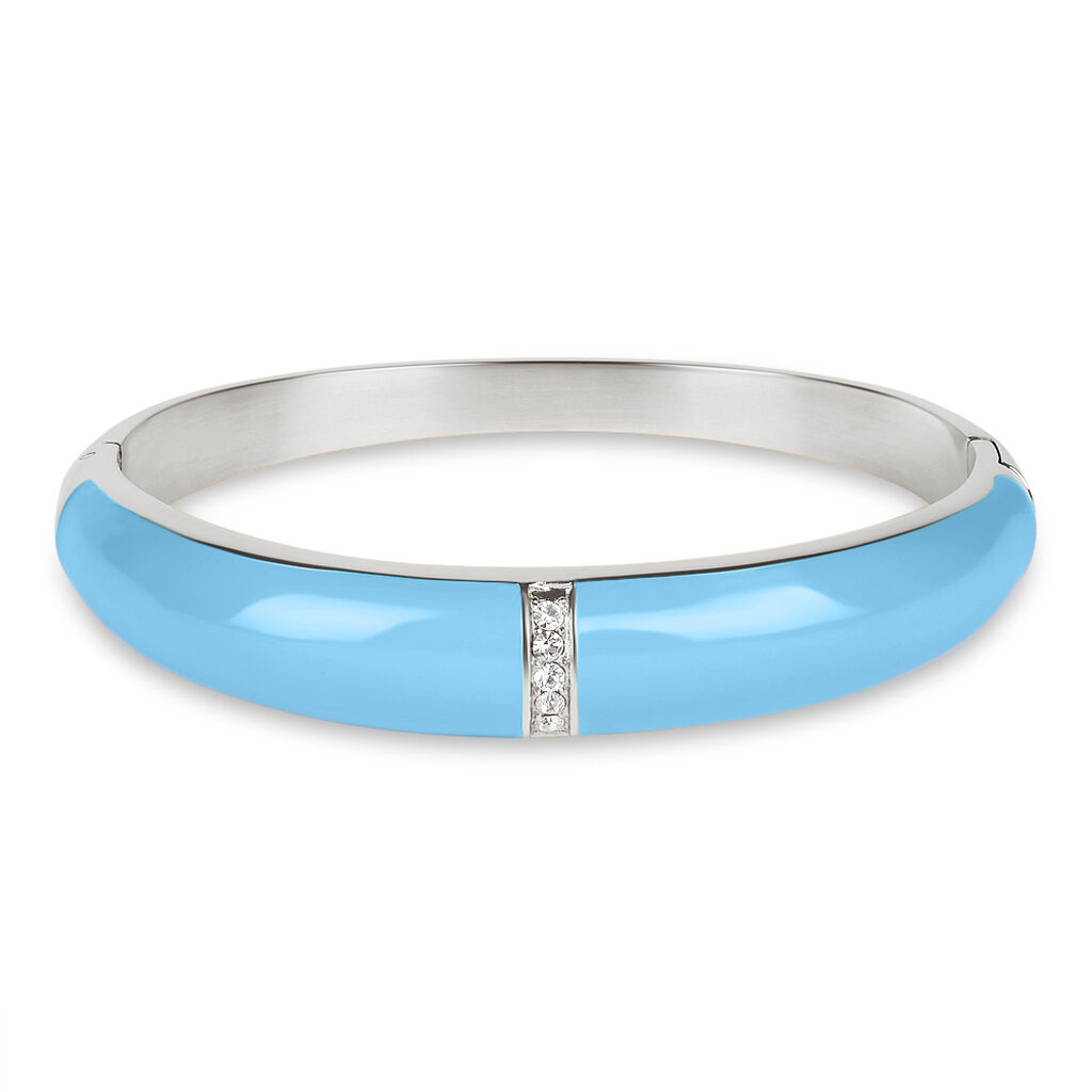 Bangle Lady Sweet Acciaio Cristallo - Bracciali Rigidi Donna | Stroili