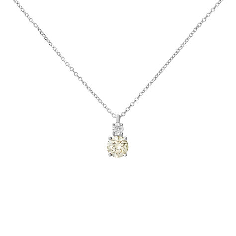 Collana Doppio Punto Luce Diamade Oro Bianco Diamante Lab-Grown - Collane Punto Luce Donna | Stroili