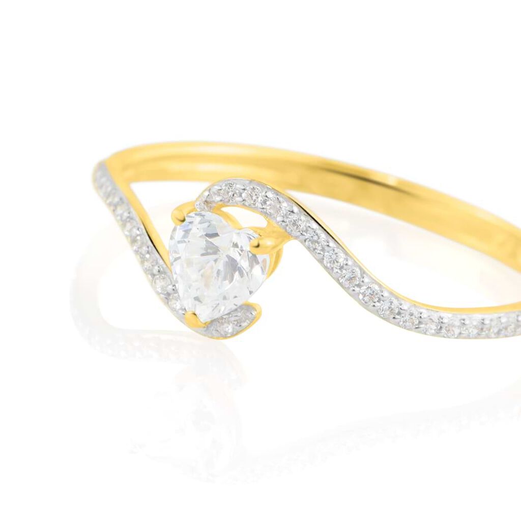 Anello Solitario Claire Oro Giallo Cubic Zirconia - Anelli con Pietre Donna | Stroili