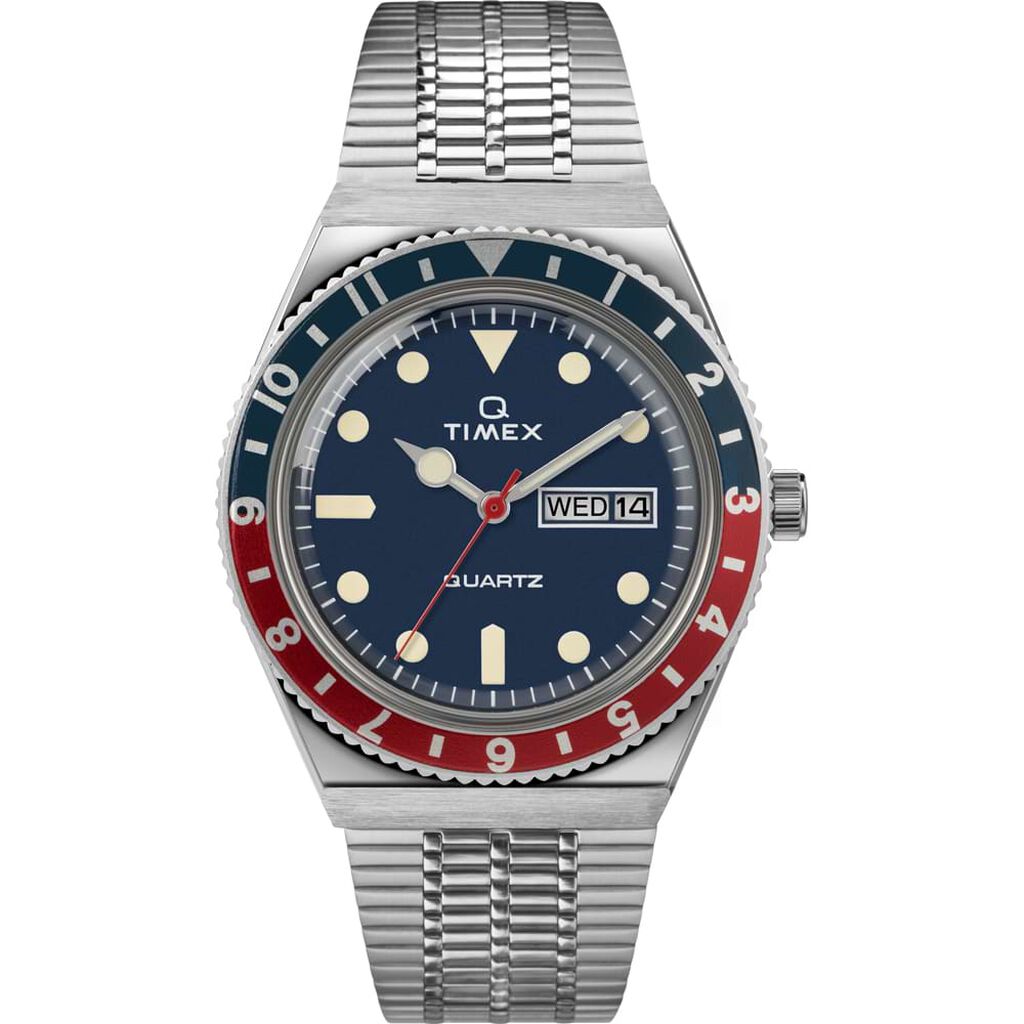 Orologio Al Quarzo Timex Q Diver Tw2t80700 - Orologi a Maglia Milanese Uomo | Stroili