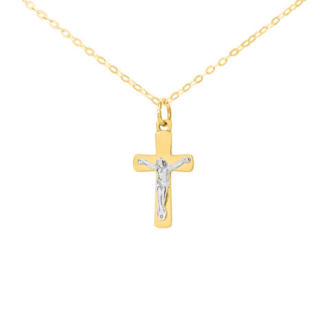 Collana Cristo Holy Oro Bicolore Giallo / Bianco - Collane Unisex | Stroili