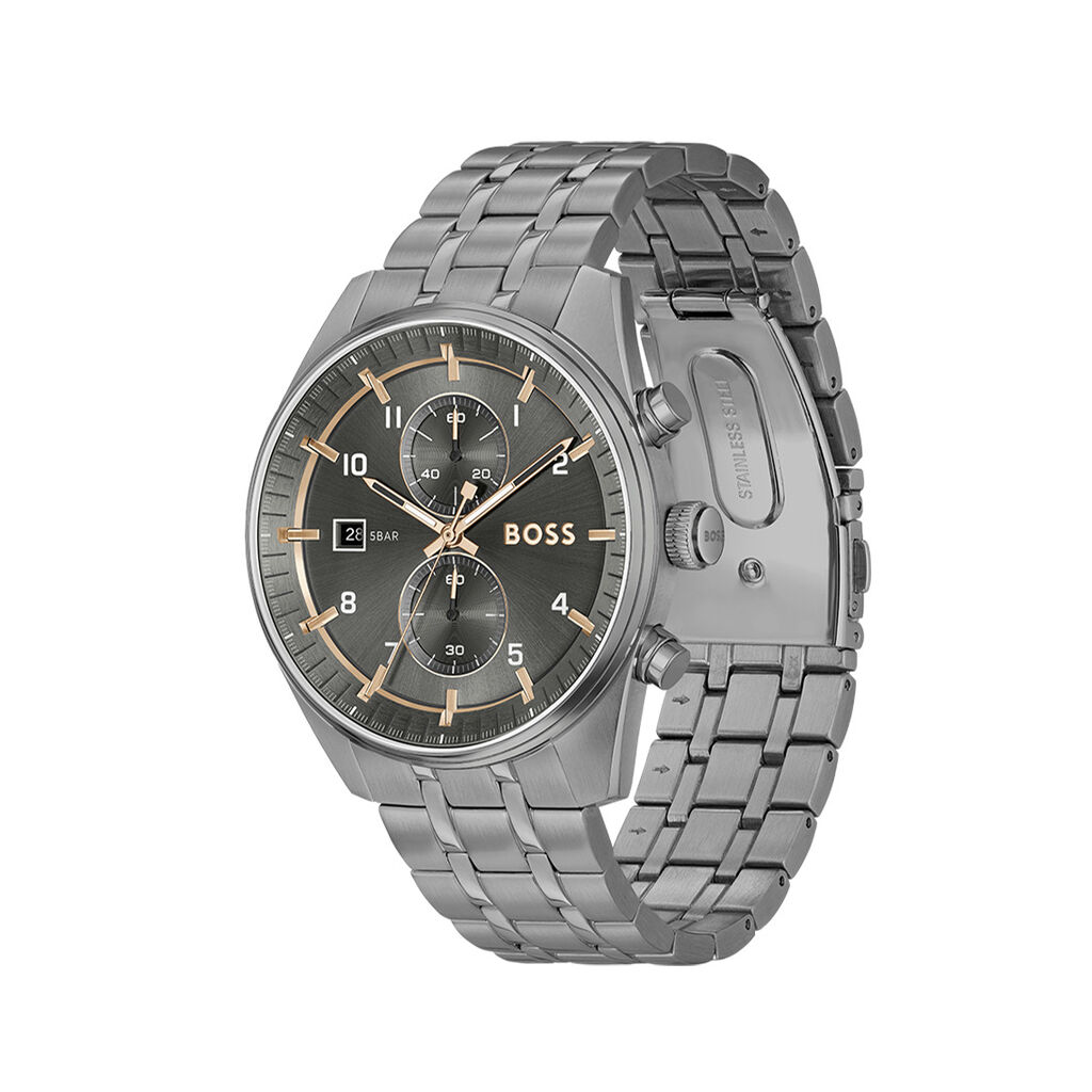 Orologio Al Quarzo Hugo Boss Skytraveller 1514153 - Orologi con Datario Uomo | Stroili