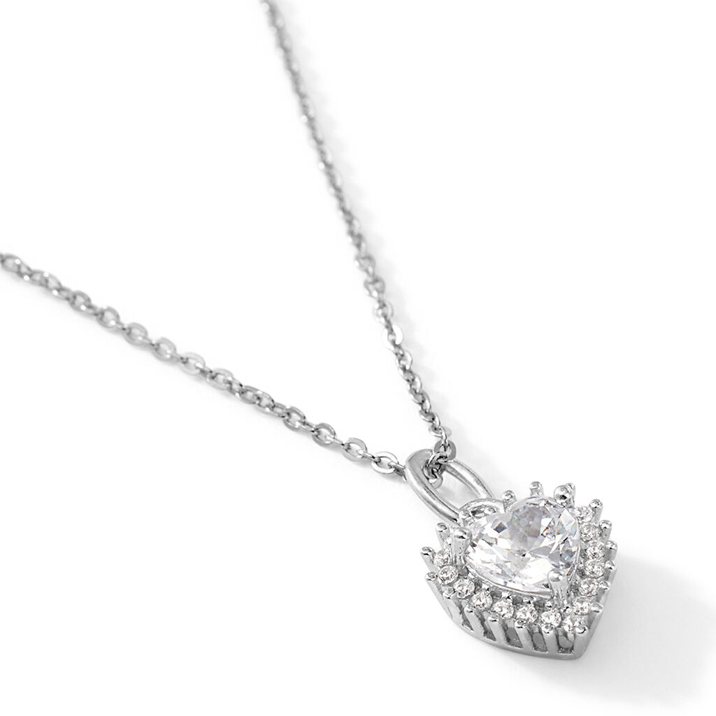 Collana Silver Elegance Argento Rodiato Cubic Zirconia - 1678929