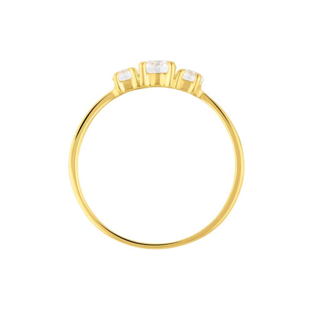 Anello Trilogy Claire Oro Giallo Cubic Zirconia - Anelli con Pietre Donna | Stroili