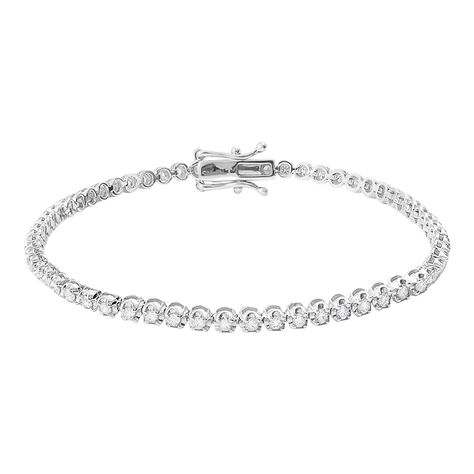 Bracciale Tennis Diamade Oro Bianco Diamante Lab-Grown - Bracciali Tennis Donna | Stroili