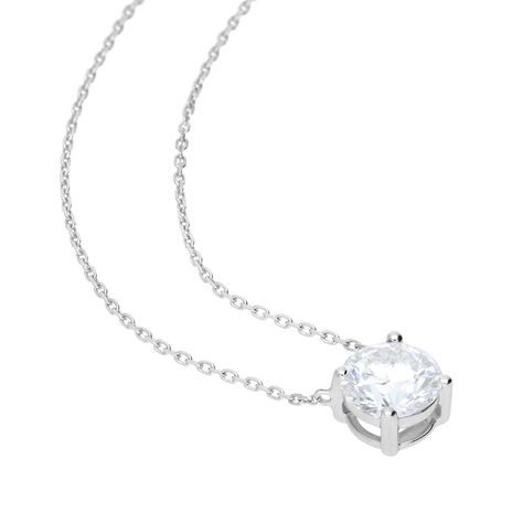 Collana Punto Luce Diamade Oro Bianco Diamante Lab-Grown - Collane Punto Luce Donna | Stroili