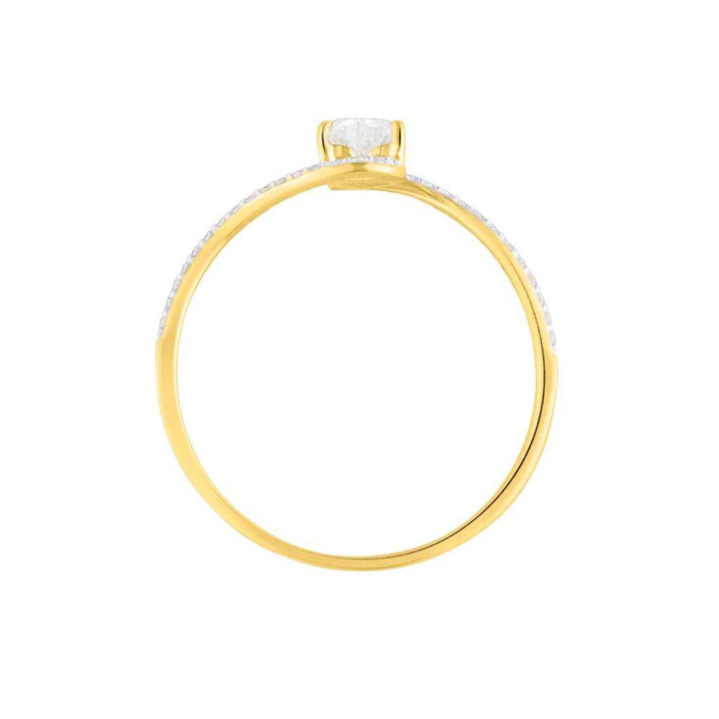 Anello Solitario Claire Oro Giallo Cubic Zirconia - Anelli con Pietre Donna | Stroili