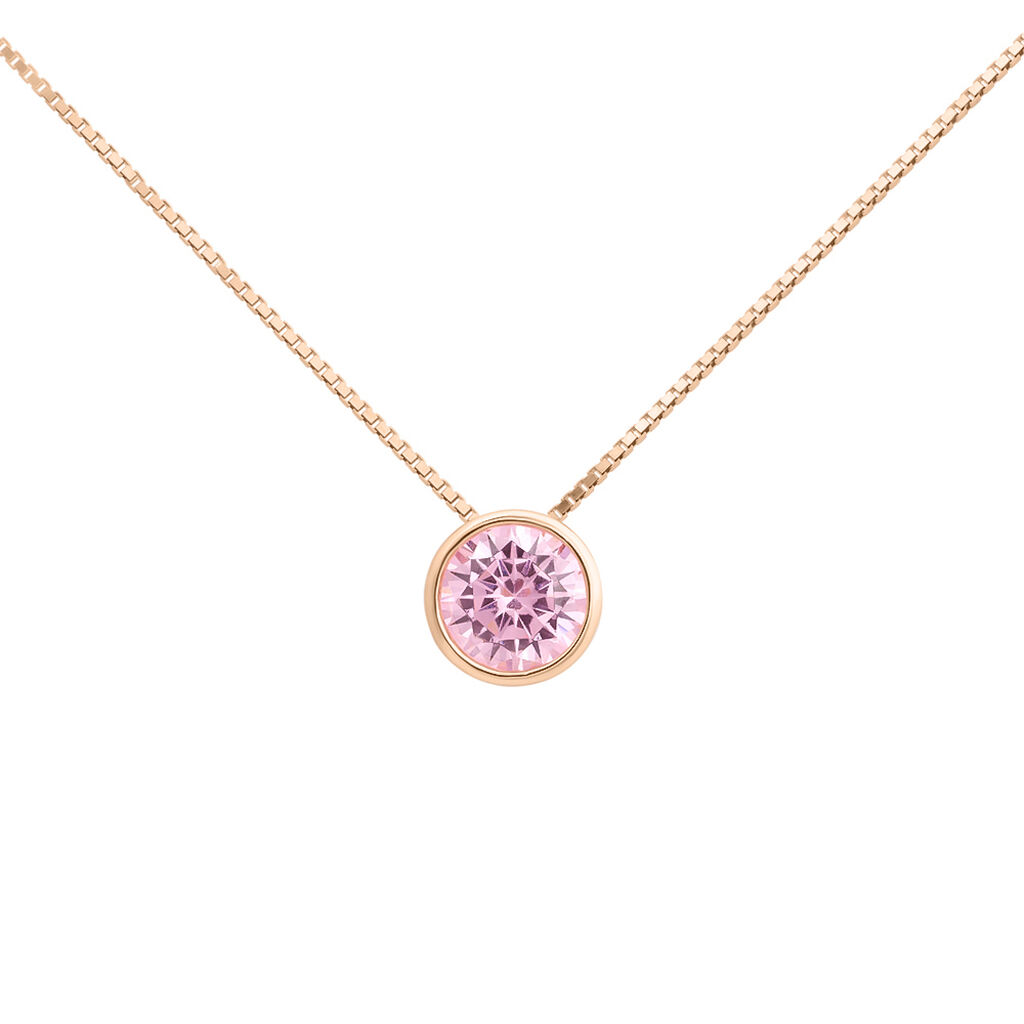 Collana Punto Luce Silver Rainbow Argento Rosa Cubic Zirconia - 1667655 •  Stroili