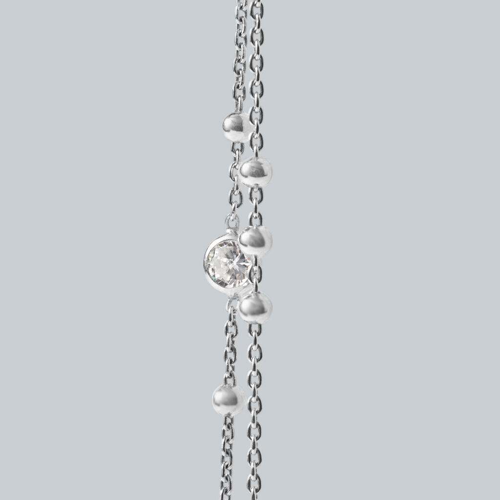 Collana Silver Elegance Argento Rodiato Cubic Zirconia - 1628535