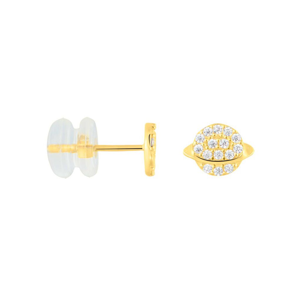 Orecchini Lobo Bon Ton Oro Giallo Cubic Zirconia - Orecchini a Lobo Donna | Stroili