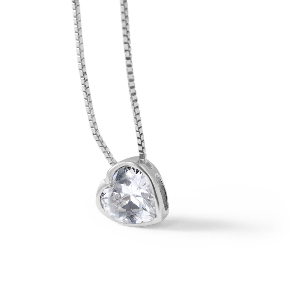 Collana Silver Elegance Argento Rodiato Cubic Zirconia - 1679363