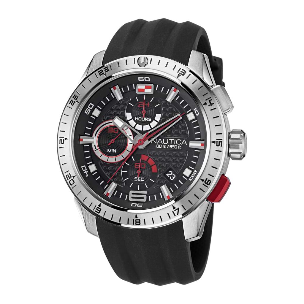 Orologio Cronografo Uomo Nautica Nst 101 Chrono quadrante Nero NAPNSF109 - Orologi Uomo | Stroili