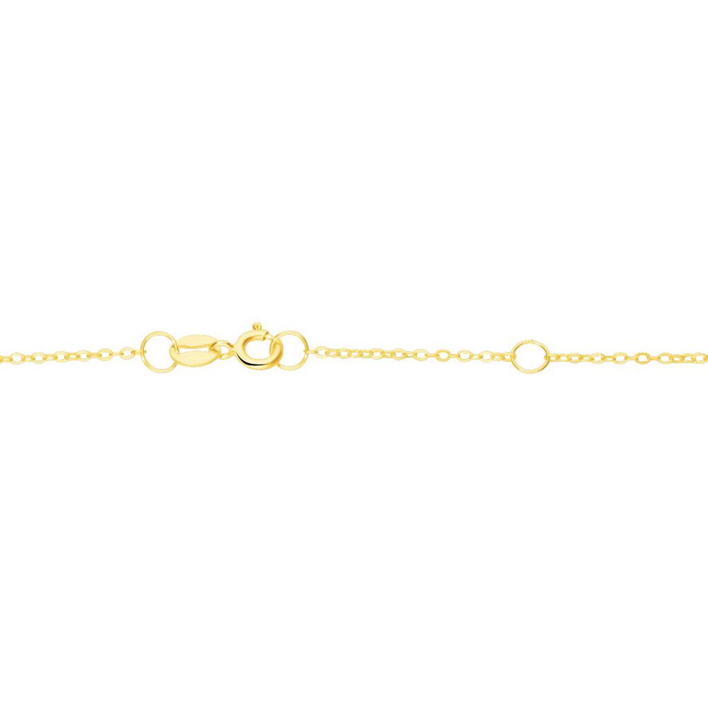 Bracciale spilla da balia in oro giallo e zirconi - Bracciali Amicizia Donna | Stroili