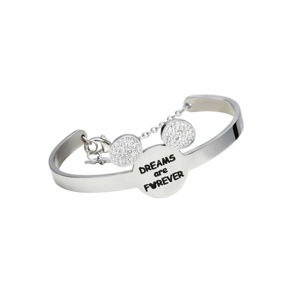 Bangle Lady Message Acciaio Disney e Cristalli - 1667356 • Stroili