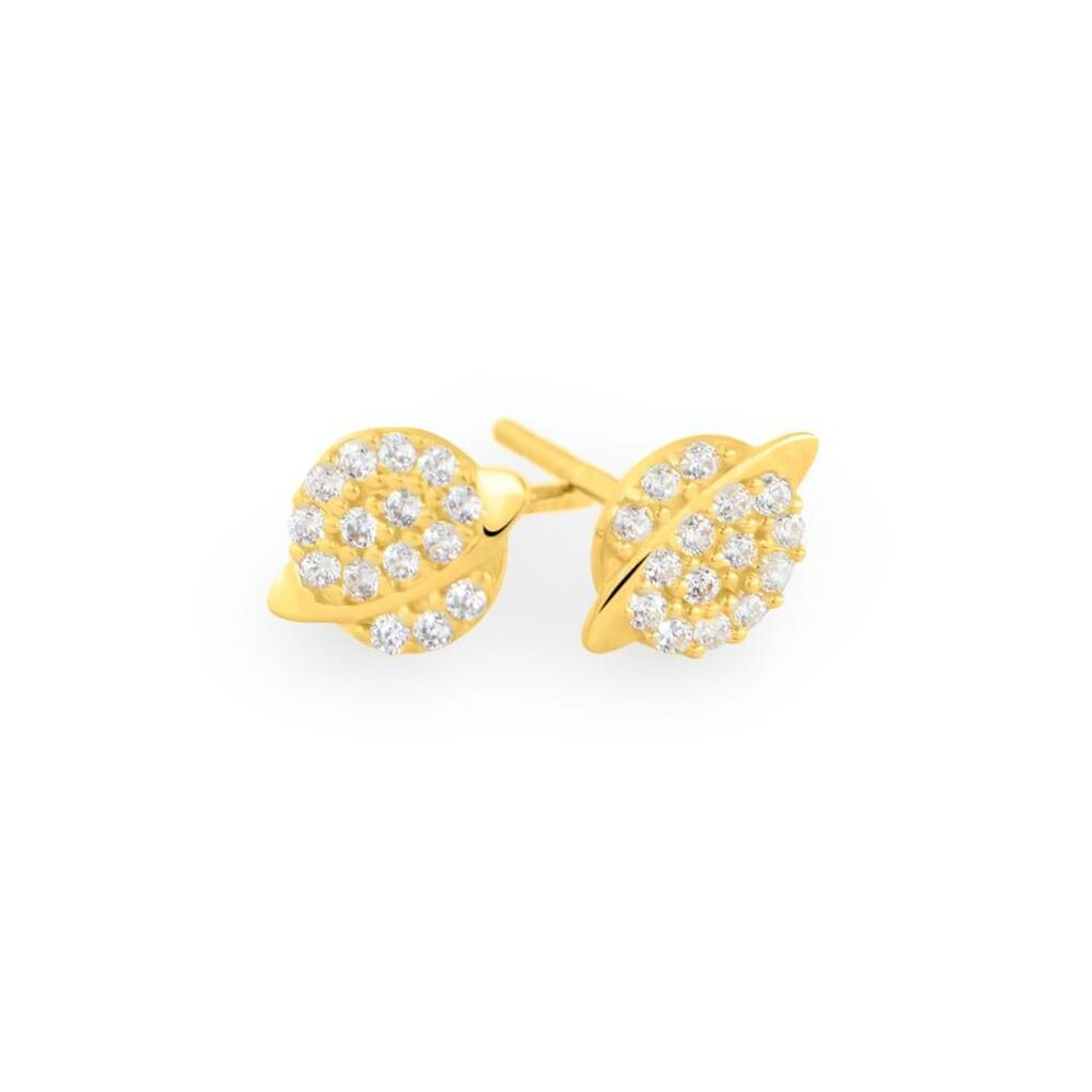 Orecchini Lobo Bon Ton Oro Giallo Cubic Zirconia - Orecchini a Lobo Donna | Stroili