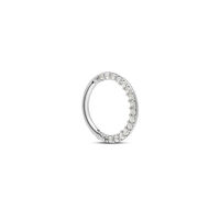 Piercing Orecchio Daith Bon Ton Oro Bianco Cubic Zirconia