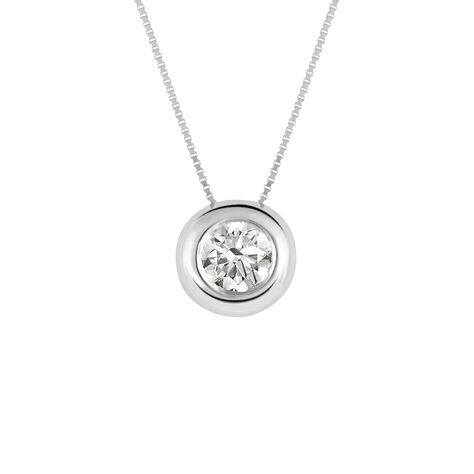 Collana Punto Luce Diamade Oro Bianco Diamante Lab-Grown - Collane Punto Luce Donna | Stroili