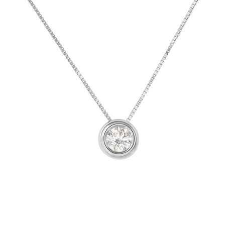 Collana Punto Luce Diamade Oro Bianco Diamante Lab-Grown - Collane Punto Luce Donna | Stroili