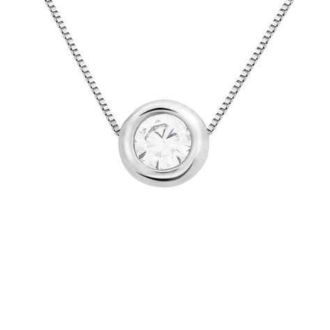 Collana Punto Luce Diamade Oro Bianco Diamante Lab-Grown - Collane Punto Luce Donna | Stroili