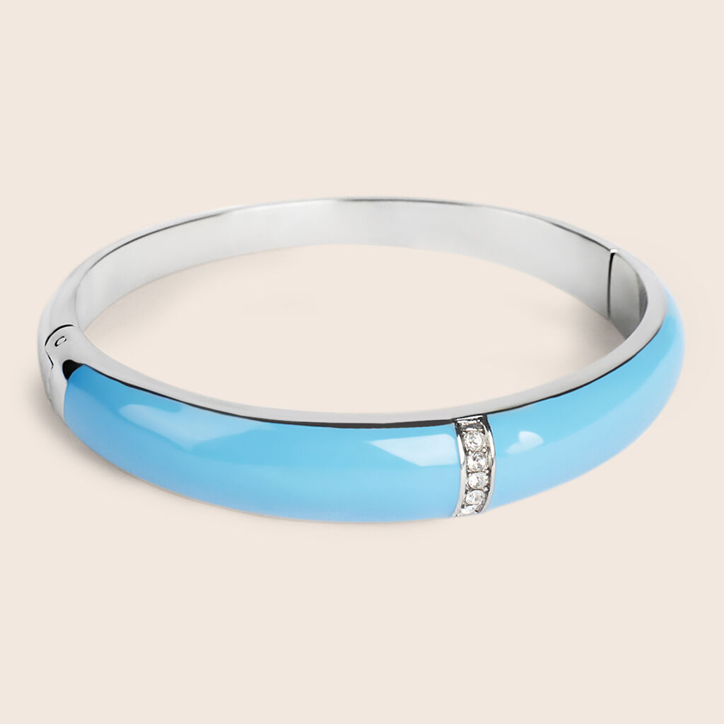 Bangle Lady Sweet Acciaio Cristallo - Bracciali Rigidi Donna | Stroili