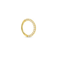 Piercing Orecchio Daith Bon Ton Oro Giallo Cubic Zirconia