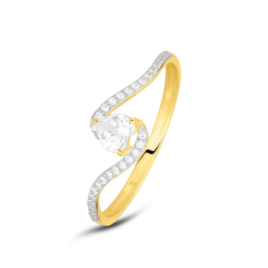 Anello Solitario Claire Oro Giallo Cubic Zirconia - Anelli con Pietre Donna | Stroili